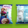 Frozen chip bag template