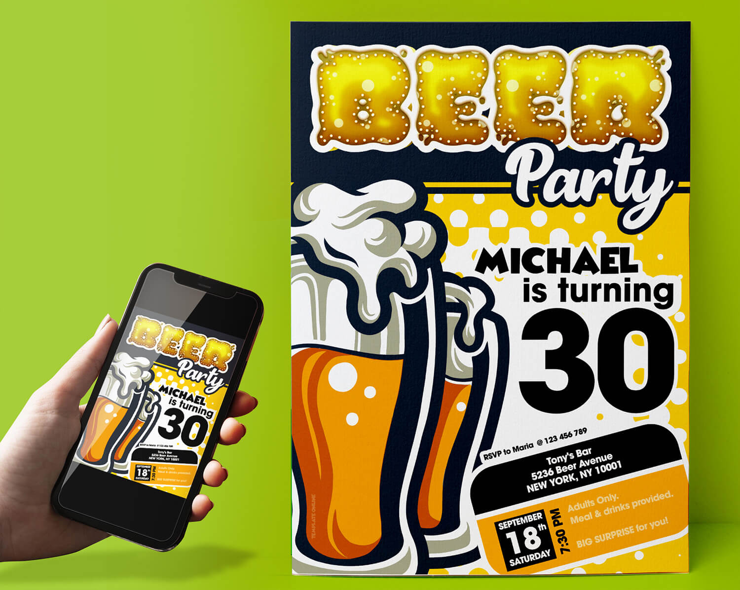 beer party template