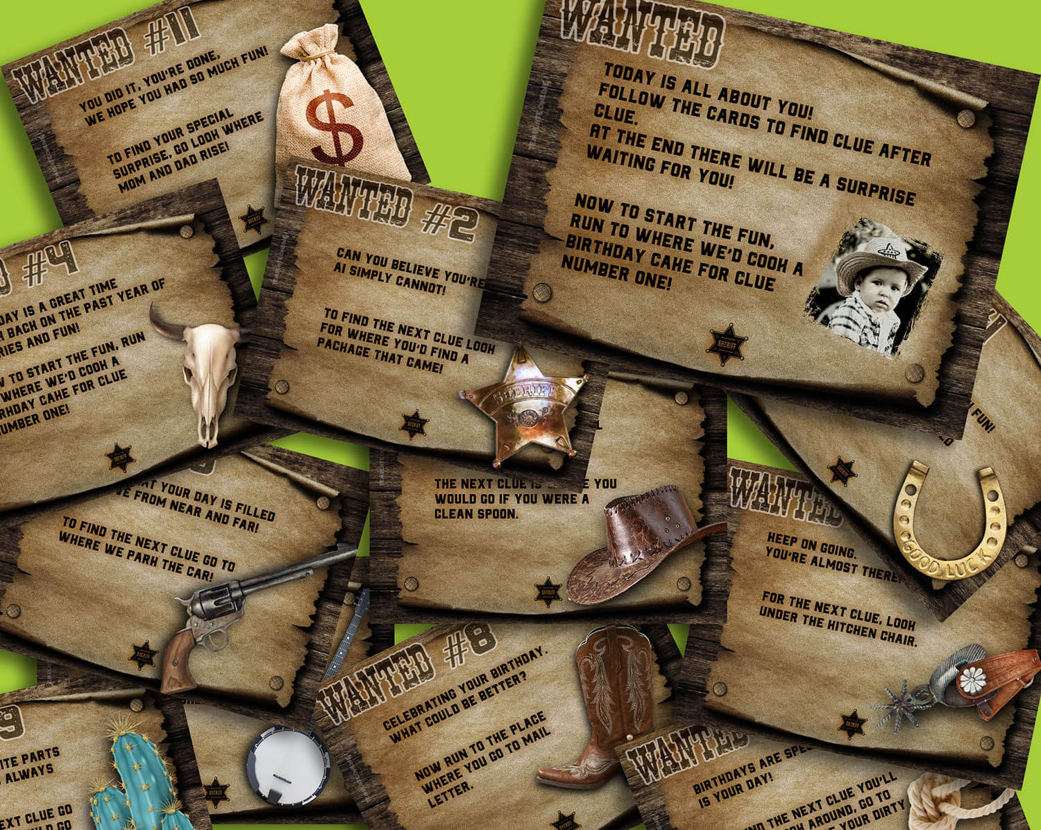 Wanted Scavenger hunt template