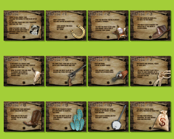 Wanted Scavenger hunt template3